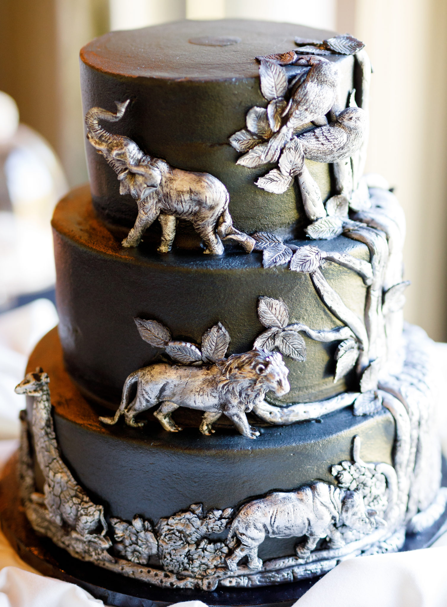safari wedding cake