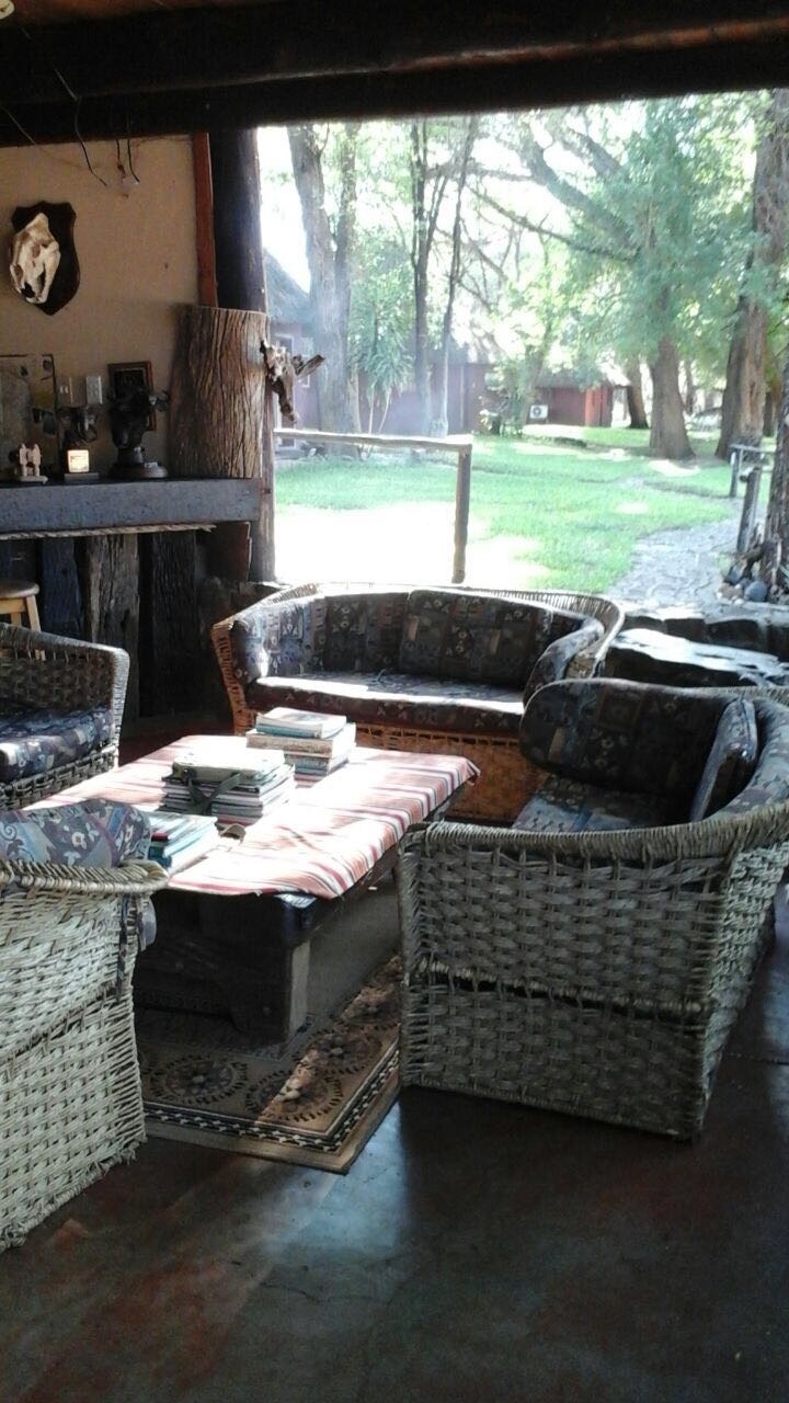 Lounge area in lowveldt zimababwe hunting camp